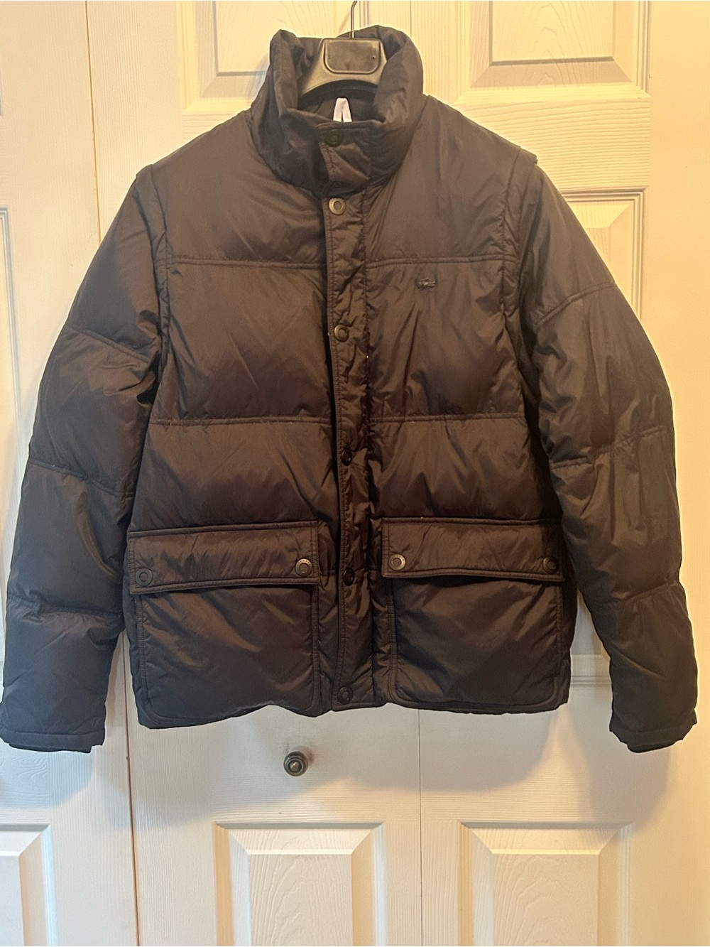 Men's Black Puffer Jacket - Insulated Winter Coat Lacoste.